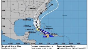 Onamet descontinúa alertas meteorológicas por Elsa