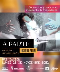 Gala concurso artístico virtual “A parte” será el domingo 14 de noviembre