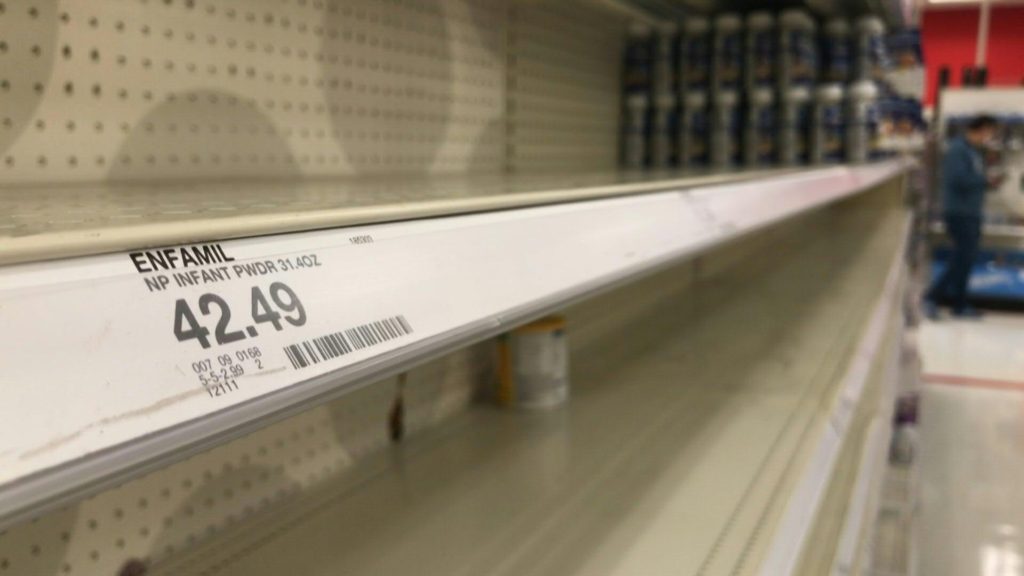EE.UU. con escasez de leche para bebés , eldigital.com.do