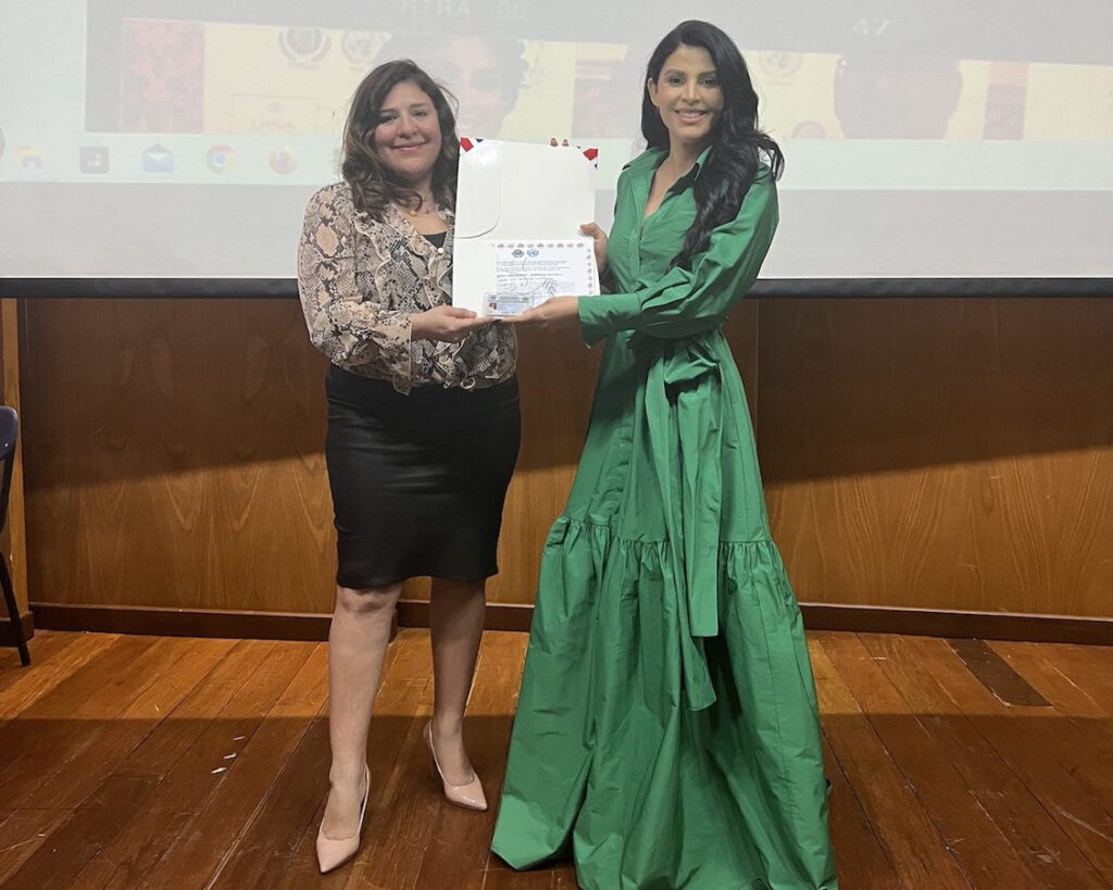 Doctora Tania Medina, Embajadora de Buena Voluntad de IIMSAM y ONU , eldigital.com.do