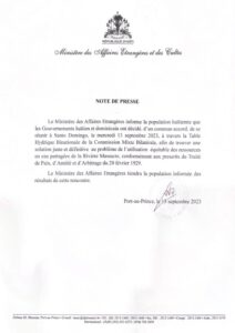 RD y Haití reunidos por 'mutuo acuerdo' para buscar solución a crisis del canal, eldigital.com.do