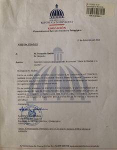 Periodista denuncia Ministerio de Educación condiciona aprobación de documental a que le incorporen aspectos positivos de Trujillo, eldigital.com.do