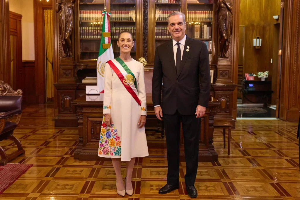 Presidenta de México agradece a Abinader y otros mandatarios por asistir a su toma de posesión
