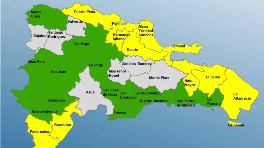 Aumentan a 25 las provincias en alerta por incidencia de vaguada, eldigital.com.do