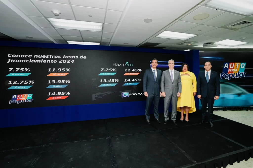 Autoferia Popular arranca con tasas fijas desde 7.25%, eldigital.com.do