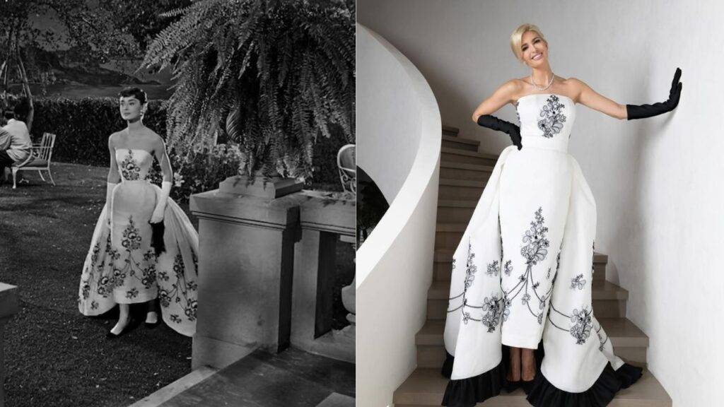 Ivanka Trump se pone el vestido más icónico de Audrey Hepburn en el baile inaugural de Donald Trump, eldigital.com.do