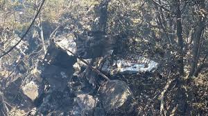 una avioneta en el municipio de La Yesca, Nayarit,