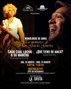 “Monólogos de Abril” para rendir homenaje a Iván García, eldigital.com.do
 