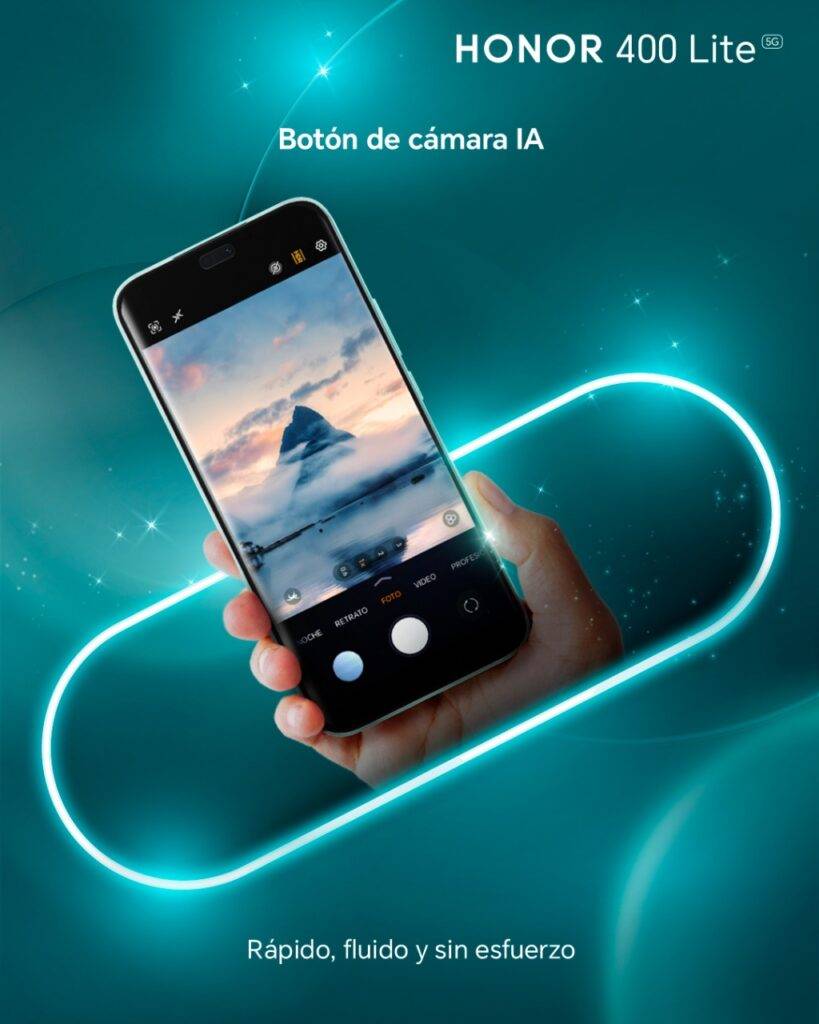 HONOR 400 Lite: desata tu creatividad con el botón de cámara IA y Gemini, eldigital.com.do