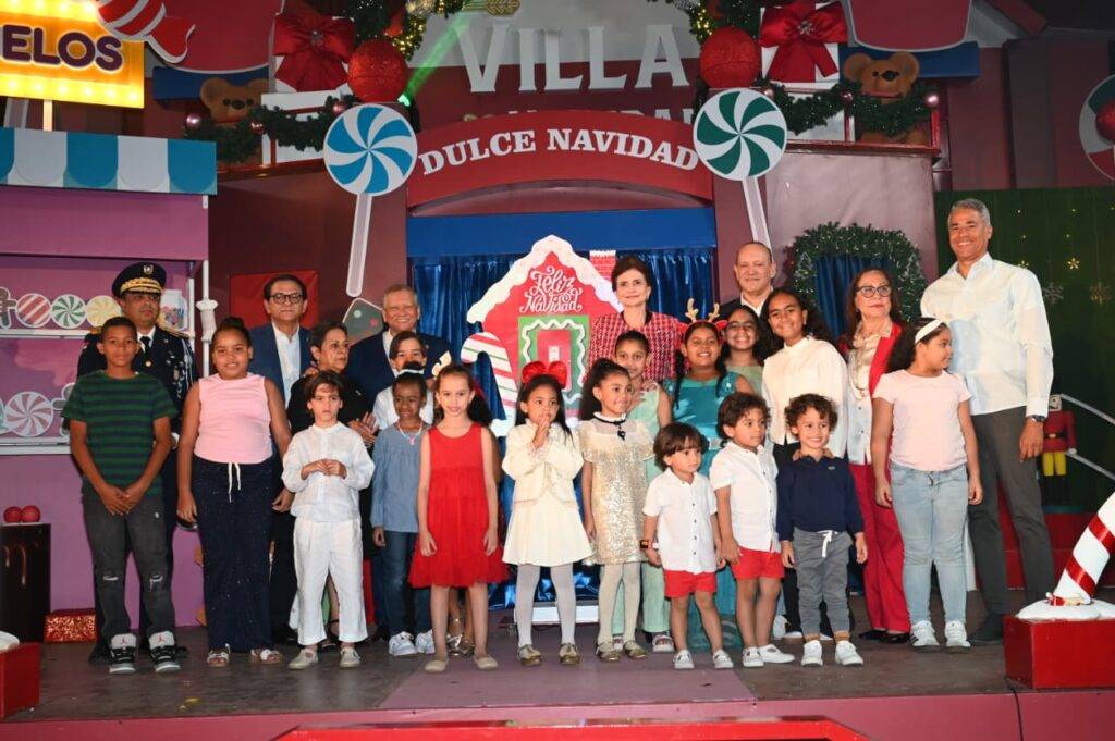 Vicepresidenta Raquel Peña y Leonardo Aguilera inauguran Villa Navidad en Santiago, el,digital.com.do