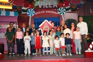 Vicepresidenta Raquel Peña y Leonardo Aguilera inauguran Villa Navidad en Santiago, el,digital.com.do
