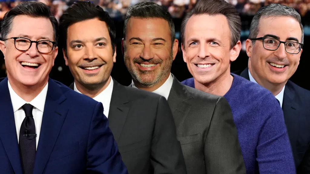 Stephen Colbert, Jimmy Fallon, Jimmy Kimmel, Seth Meyers y John Oliver, eldigital.com.do