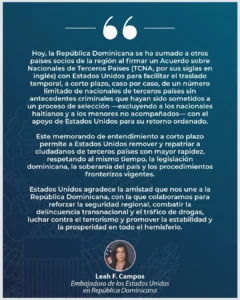 Bajo nuevo acuerdo bilateral: RD aceptará ingreso temporal de extranjeros deportados desde EE.UU. eldigital.com.do